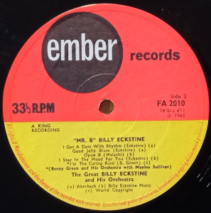 [Billy Eckstine(Ember FA 2010)�쥳����B��