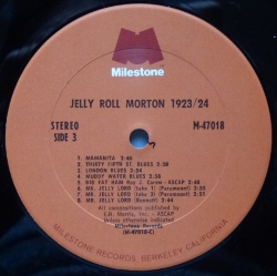 ��Jelly Roll Morton 1923/24����3�̡���٥�