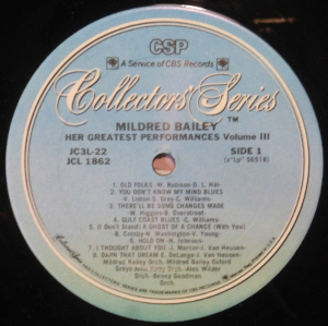 [Mildred Bailey/Her greatest performances]3����A��